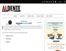 Tablet Screenshot of blogaldente.com